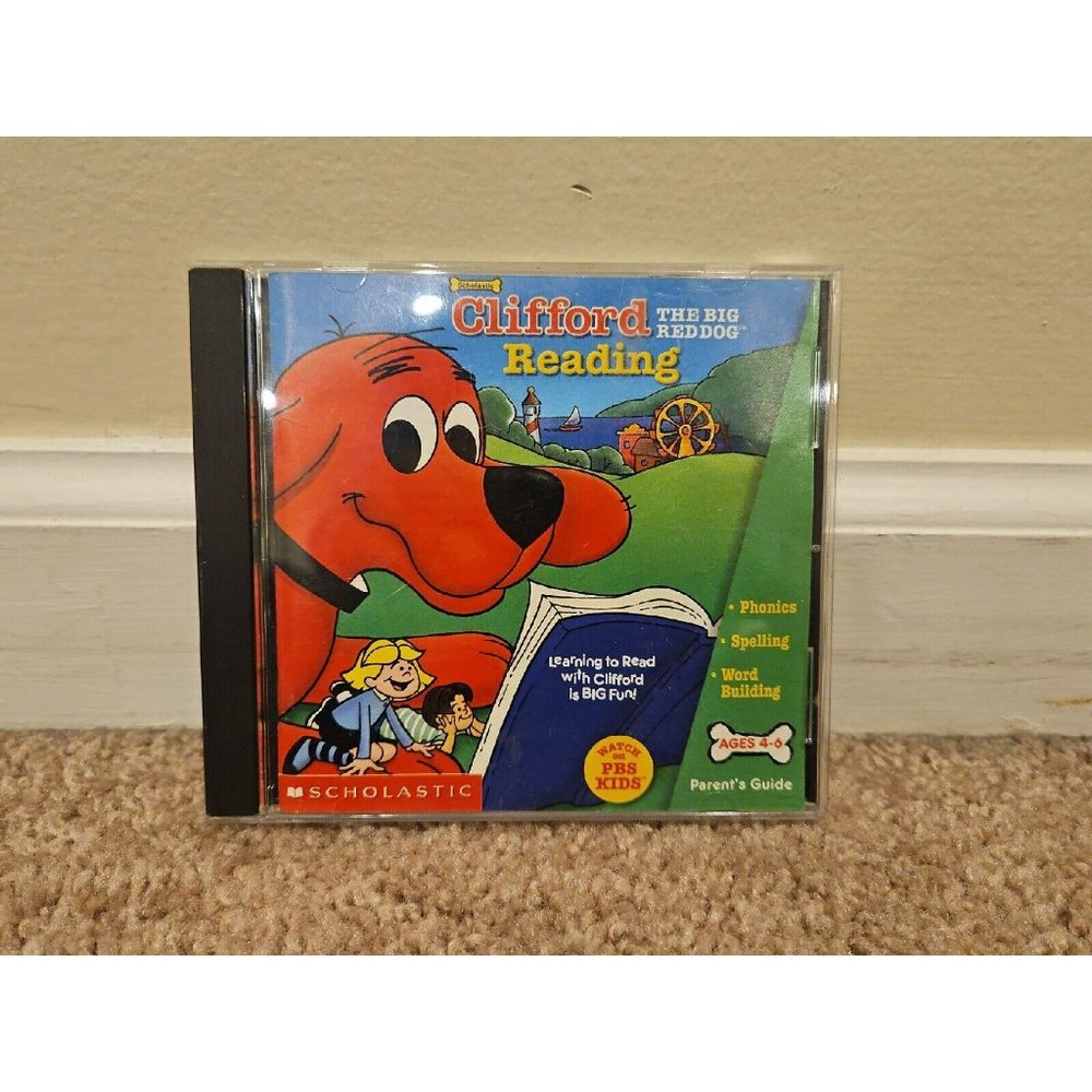 Clifford The Big Red Dog: Reading (CD-Rom, 2000, Scholastic)